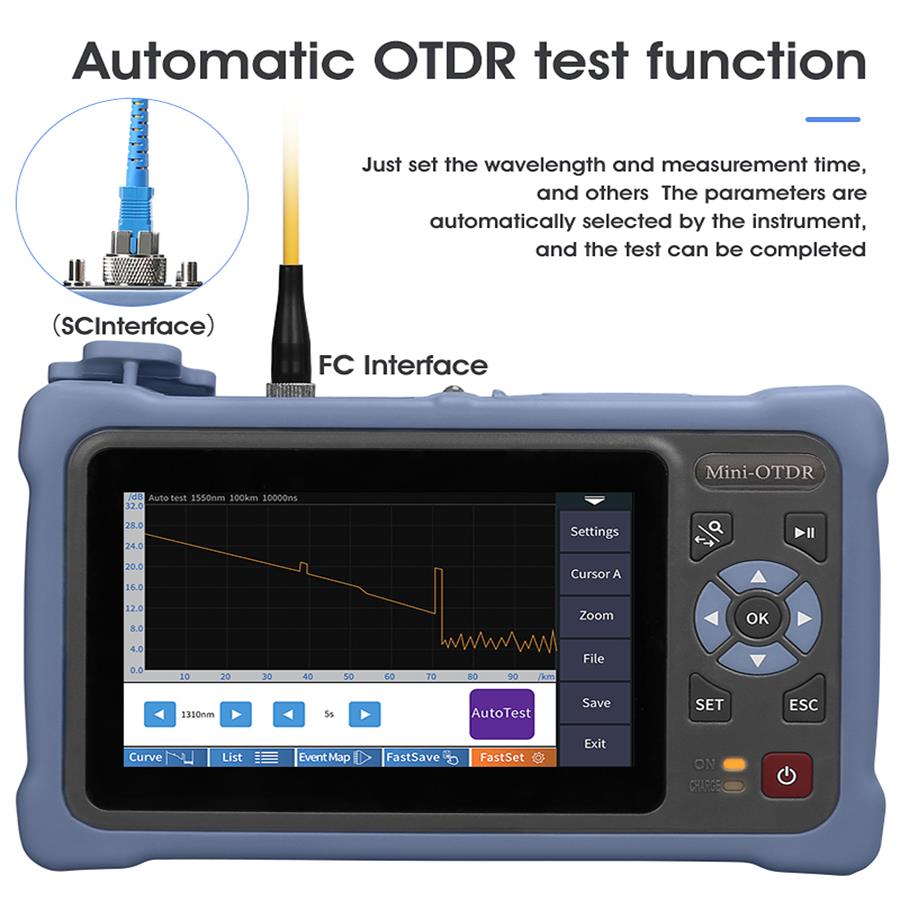 OTDR MINI con pantalla táctil  - Optical Time Domain Reflectometer Otdr 1310 1550Nm reseña y precio