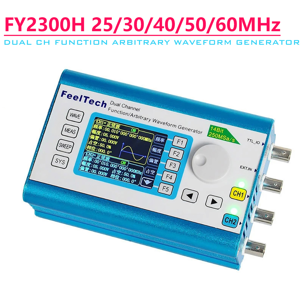 Generador de señal de forma de - Dual Channel Arbitrary Waveform Function Generator 60Mhz reseña y precio